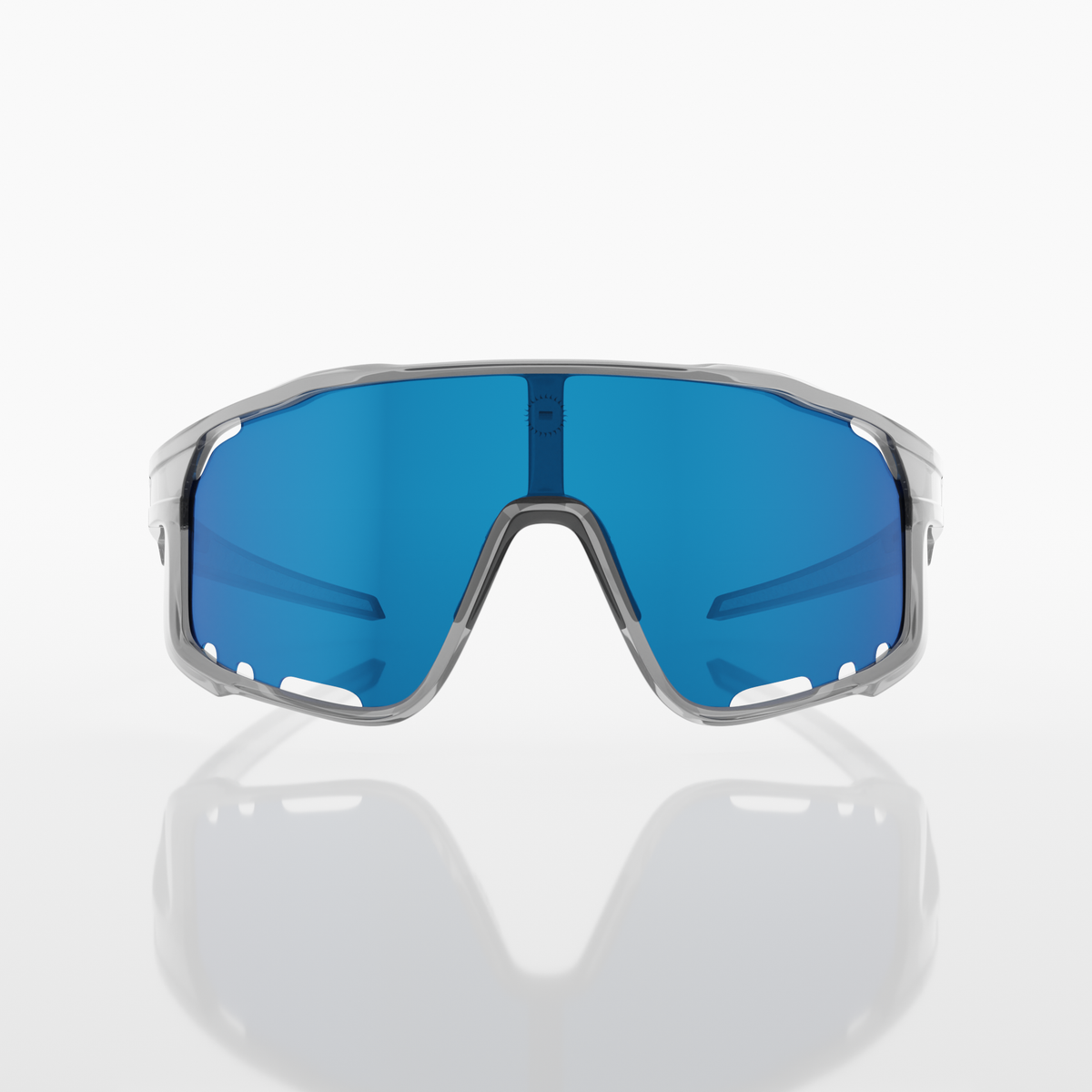 Solaro Shades Eclipse baseball sunglasses in Blue Smoke – sports eyewear for athletes.