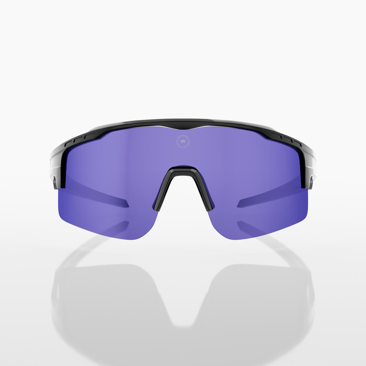 Solaro Shades Cosmos baseball sunglasses in Purple Star – sports eyewear for athletes.
