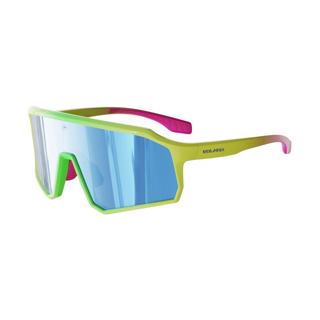 Solaro Shades Pluto youth baseball sunglasses in Krayola – sports eyewear for athletes.