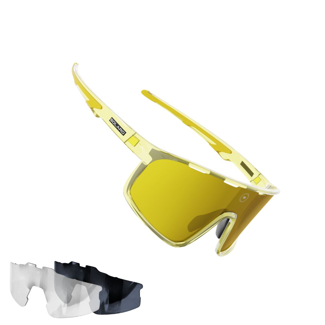 Solaro Shades Breakaway baseball sunglasses in Mauldin 1 – sports eyewear for athletes. Designed by Dalton Mauldin of the Savannah Bananas.
