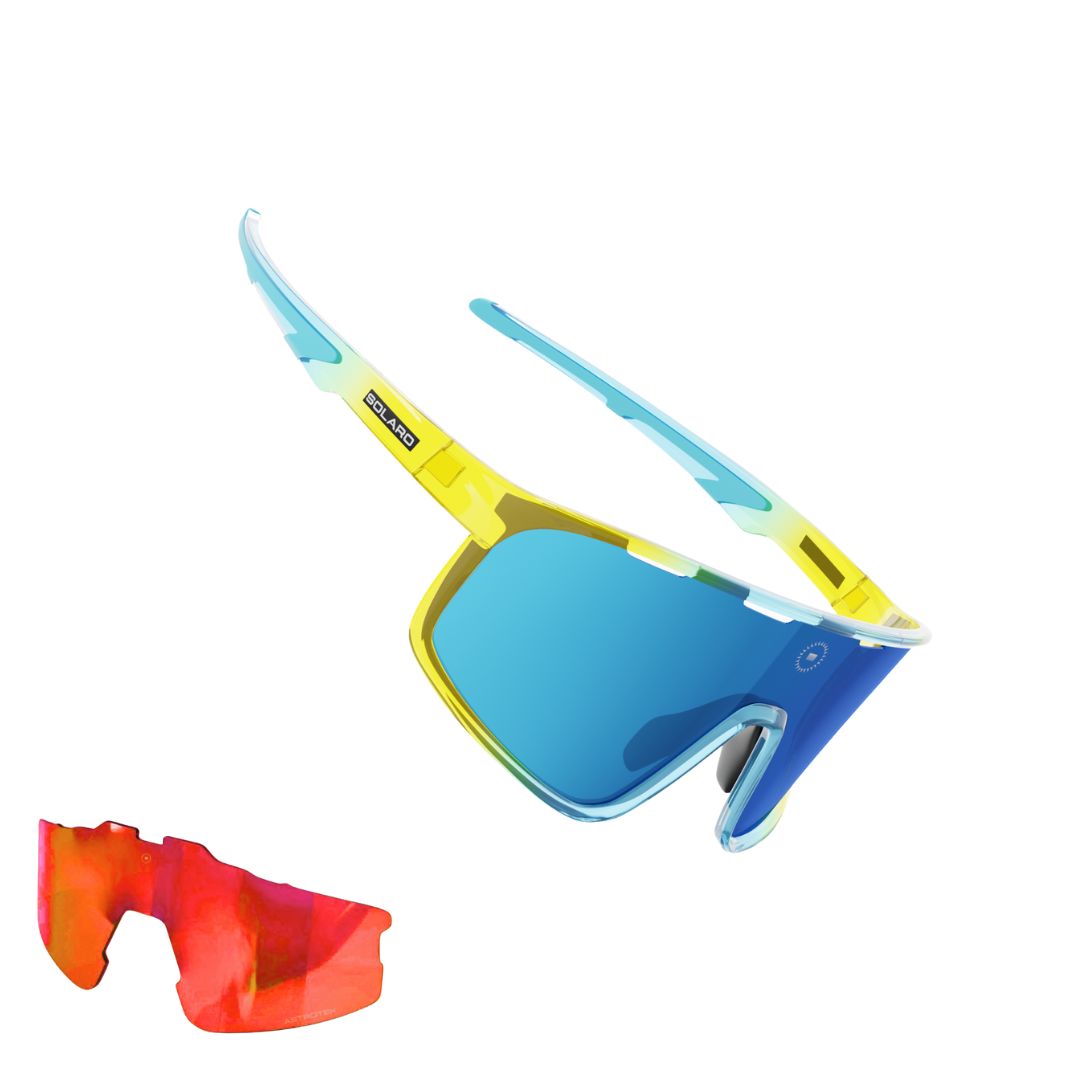 Solaro Shades Breakaway baseball sunglasses in Abreu 1 – sports eyewear for athletes. Designed by Wilyer Abreu of the Boston Red Sox.