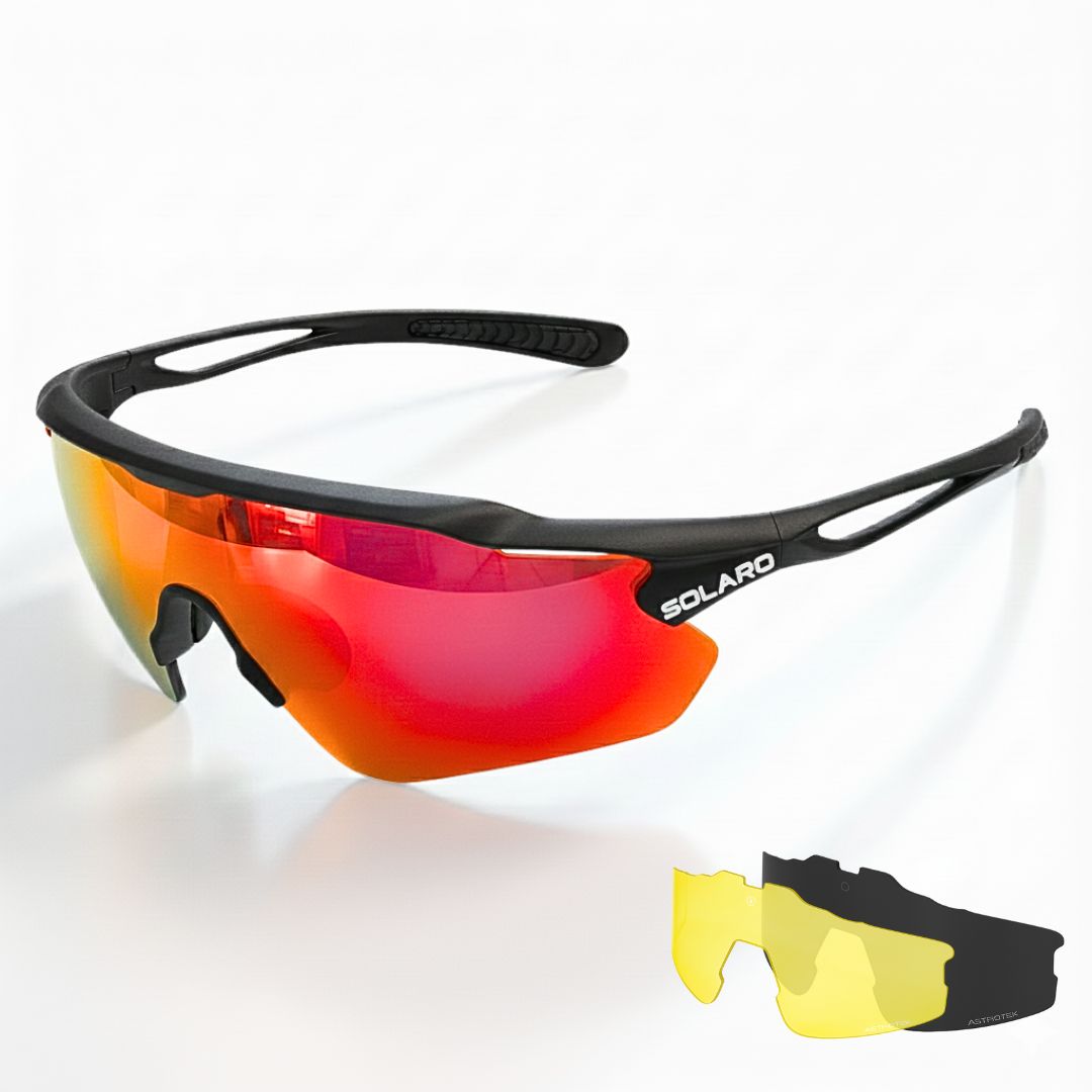 Solaro Shades baseball sunglasses. Pink and blue sports sunglasses for softball, running, and more.