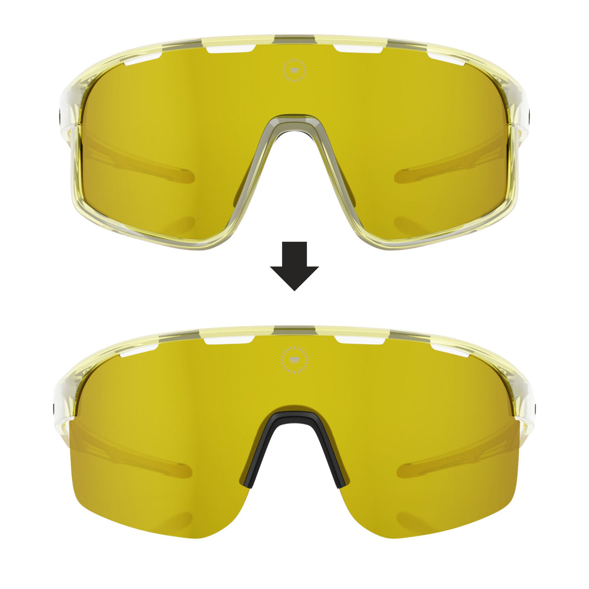 Solaro Shades Breakaway baseball sunglasses in Mauldin 1 – sports eyewear for athletes. Designed by Dalton Mauldin of the Savannah Bananas.