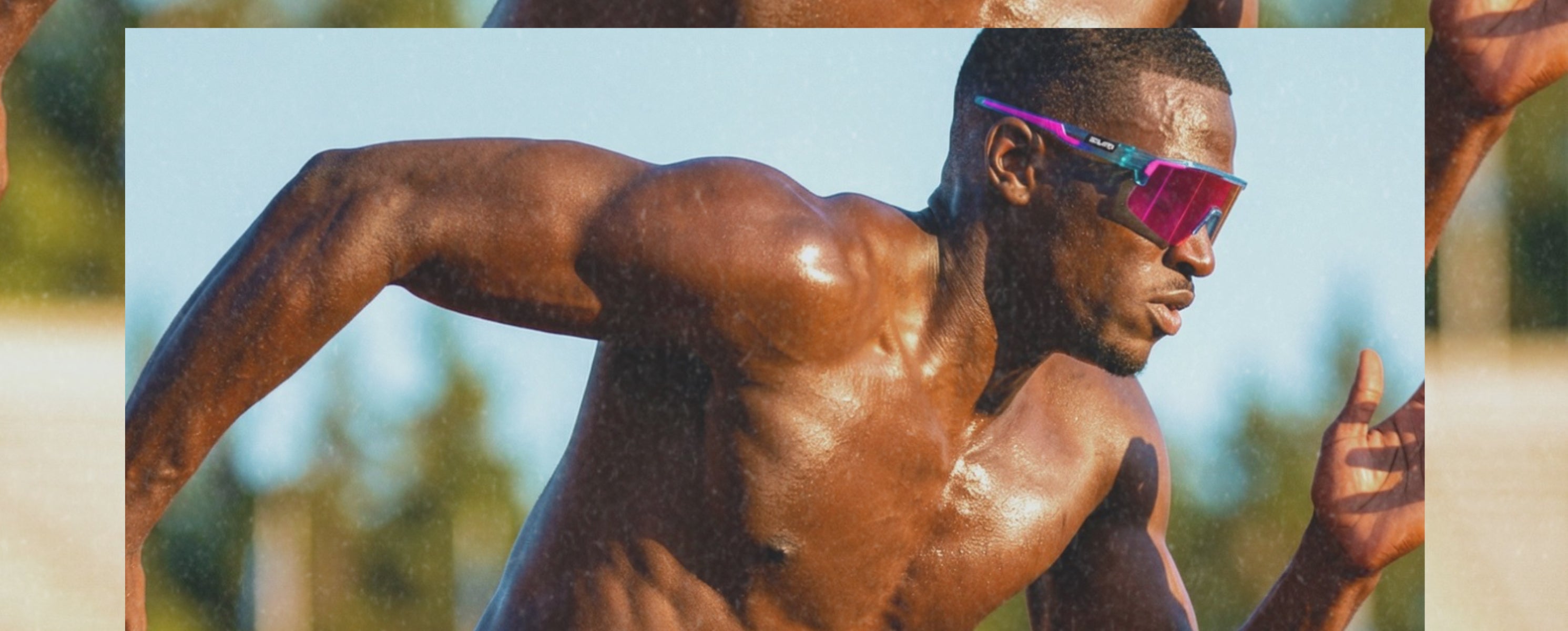 Athlete wearing SOlaro Shades baseball sunglasses, the number one choice for sports sunglasses.