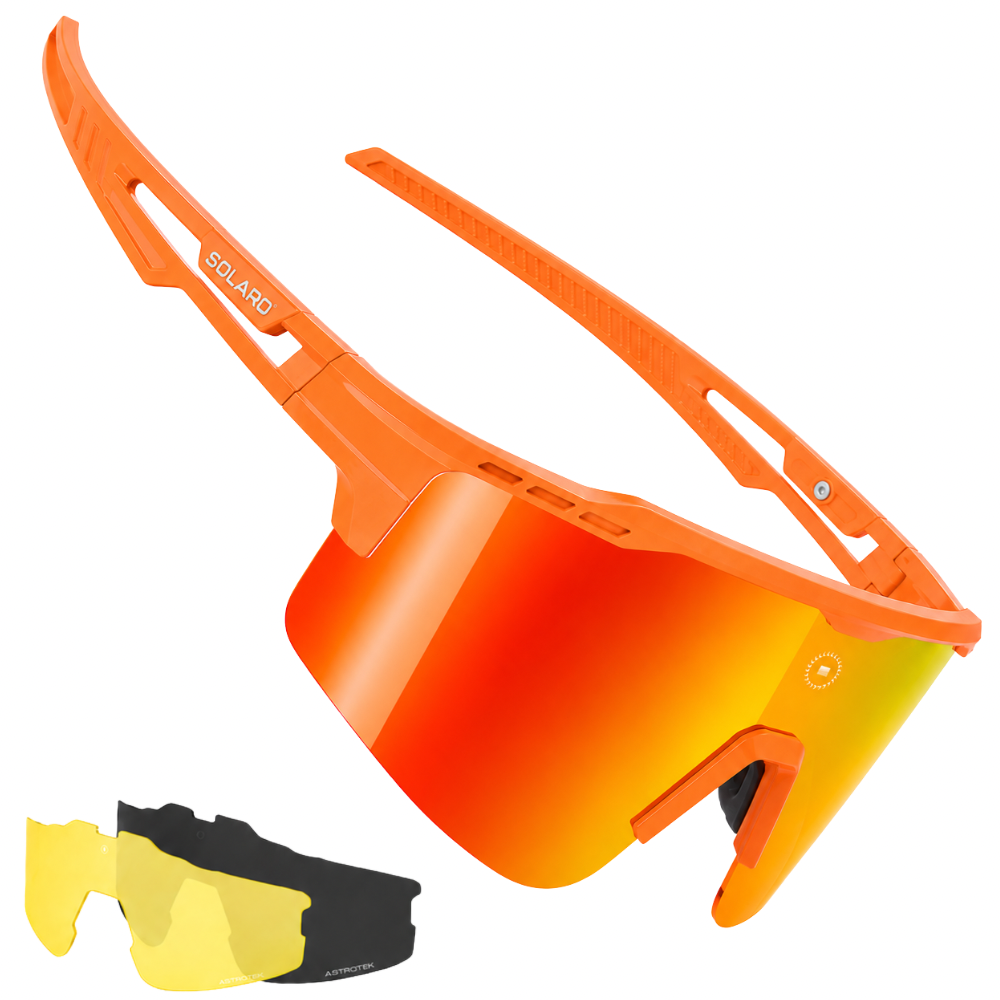 Solaro Shades Cosmos baseball sunglasses in Citrus Burst – sports eyewear for athletes.