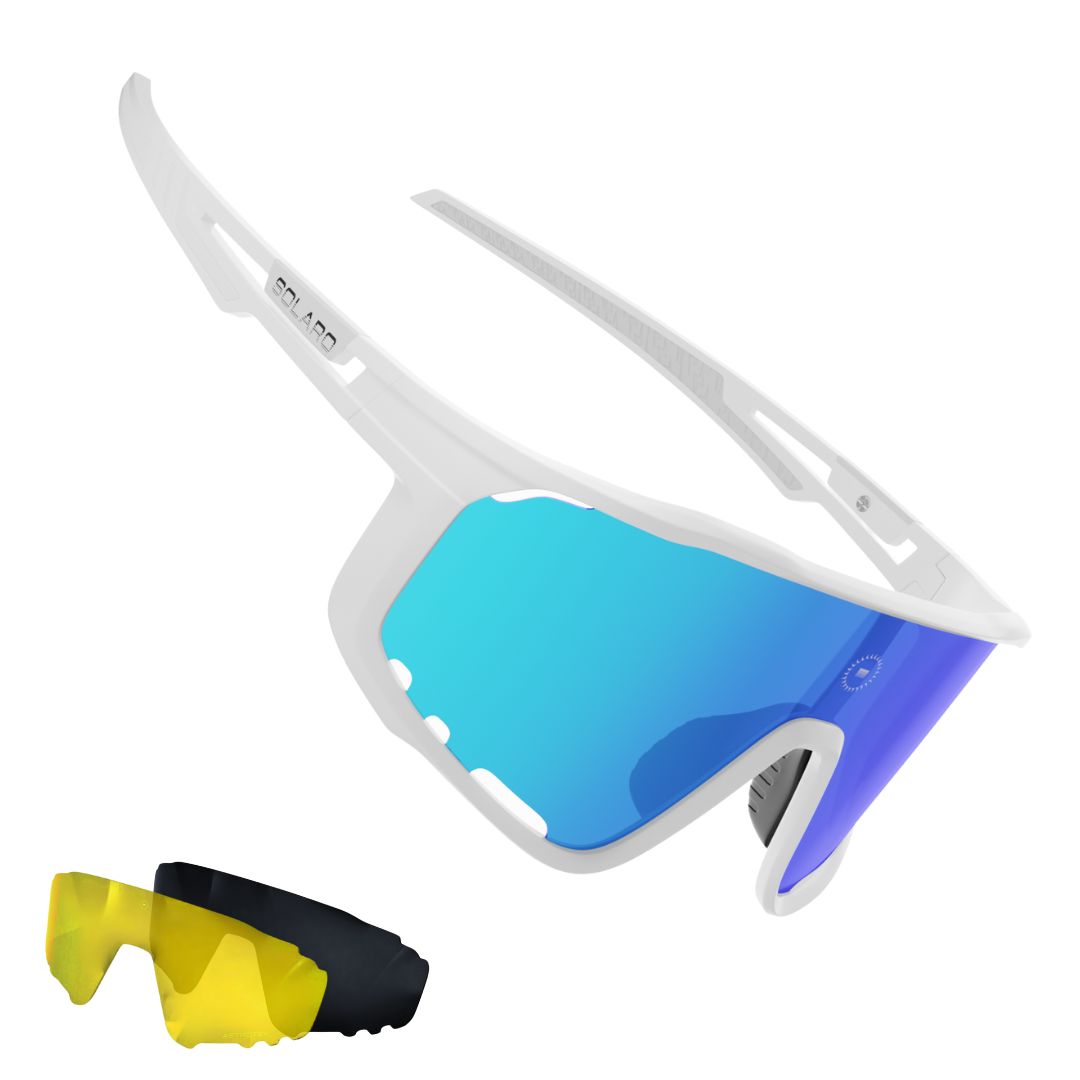Solaro Shades Eclipse baseball sunglasses in Jack Frost – sports eyewear for athletes.