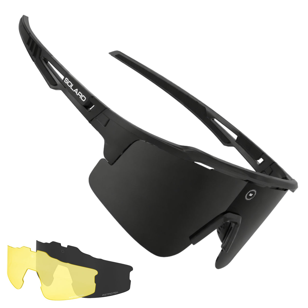blackout basebal sunglasses from Solaro Shades, great for running, softball and more.