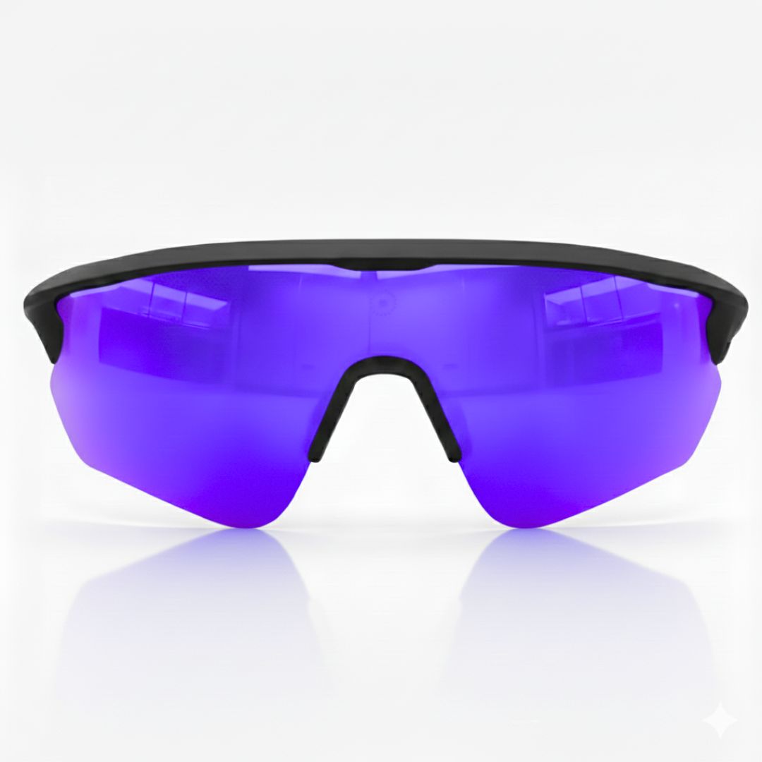 Solaro Shades baseball sunglasses. Pink and blue sports sunglasses for softball, running, and more.