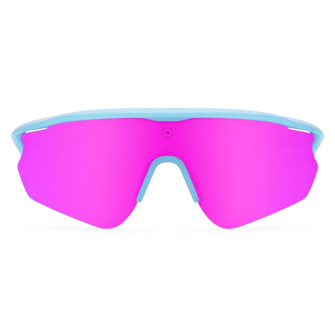 Solaro Shades Nova Sunglasses for baseball and softball. Pink and blue cotton candy colorways. Best sunglasses for baseball. Multiple lenses included.