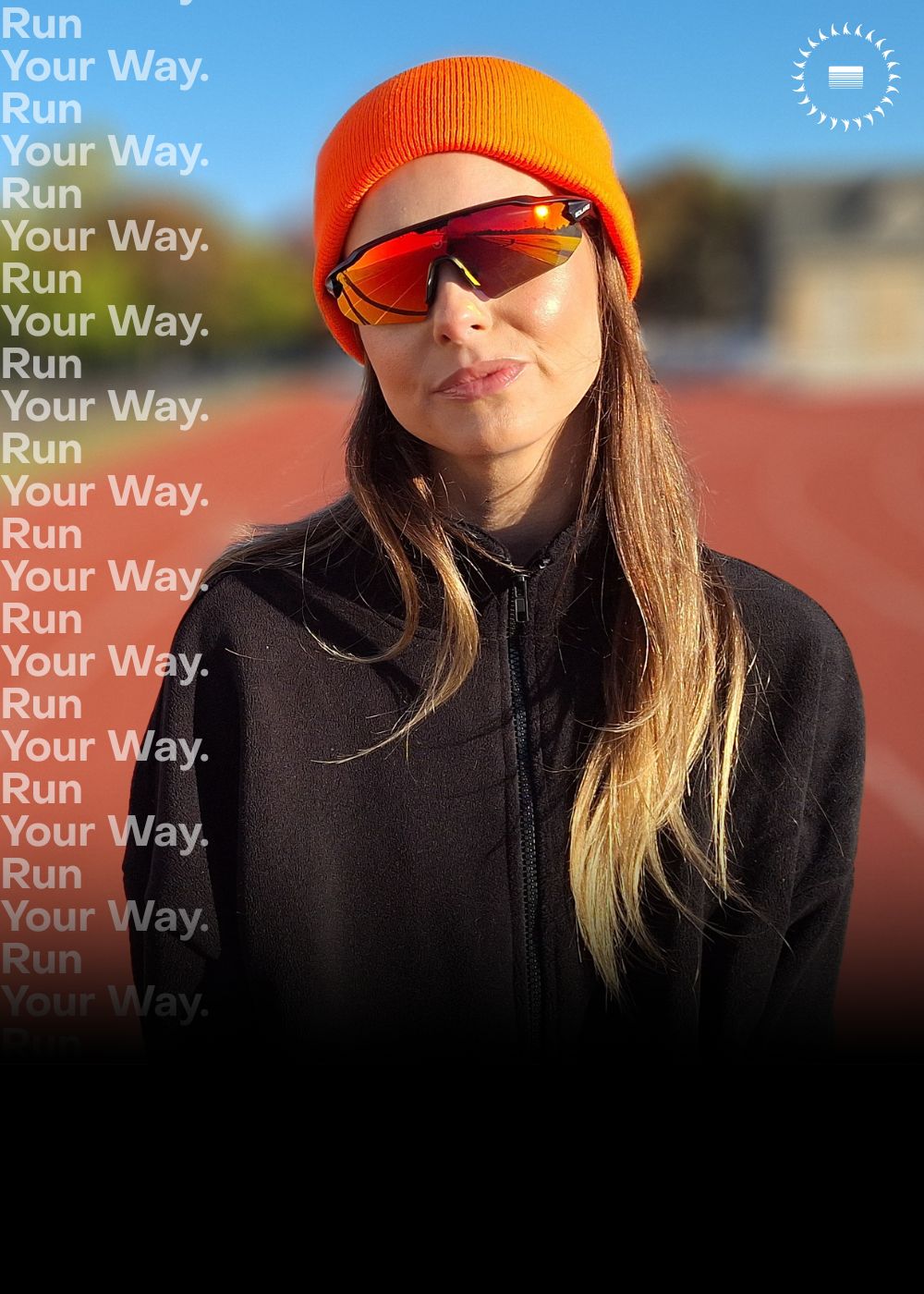 Solaro Shades running sunglasses worn by a running sports model.
