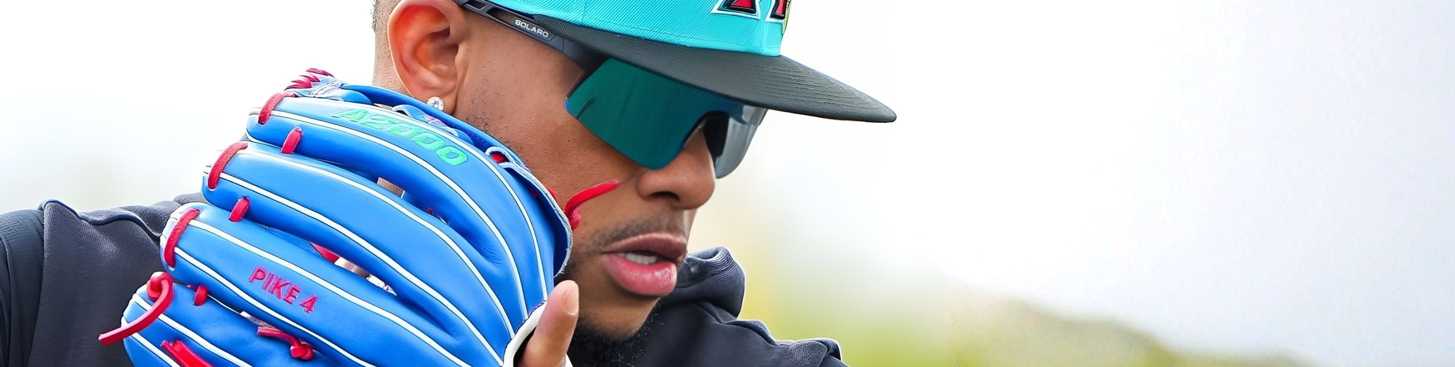 Ketel Marte of the Arizona Diamondbacks wearing Solaro SHades baseball sunglasses
