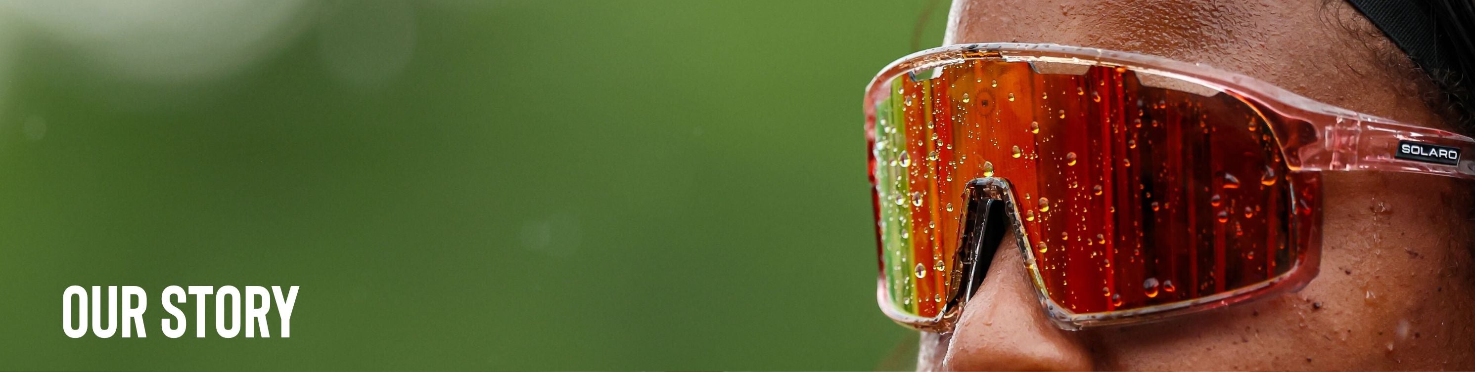 Softball athlete wearing Solaro Shades baseball sunglasses and softball sunglasses.