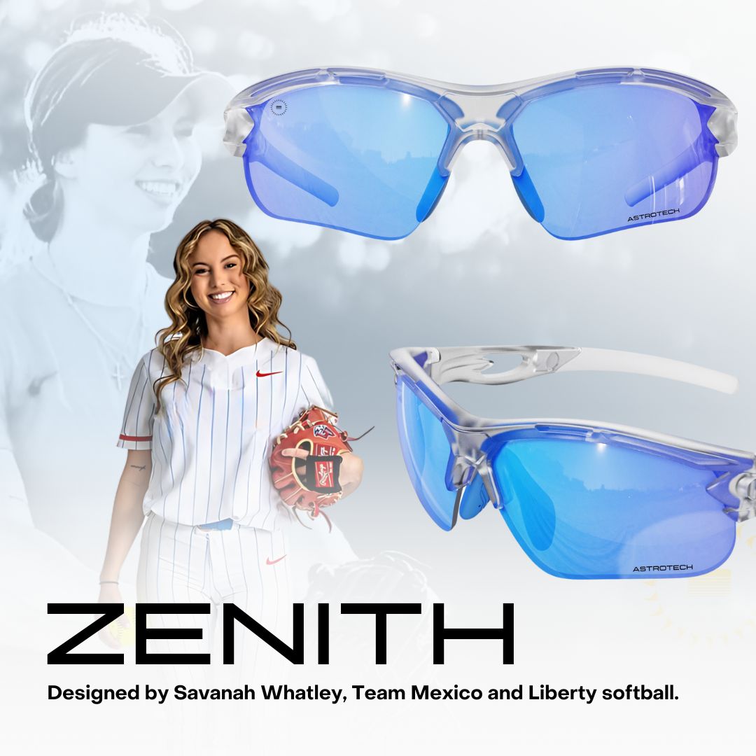 Solaro Shades Zenith softball sunglasses in Frostbite – sports eyewear for athletes.