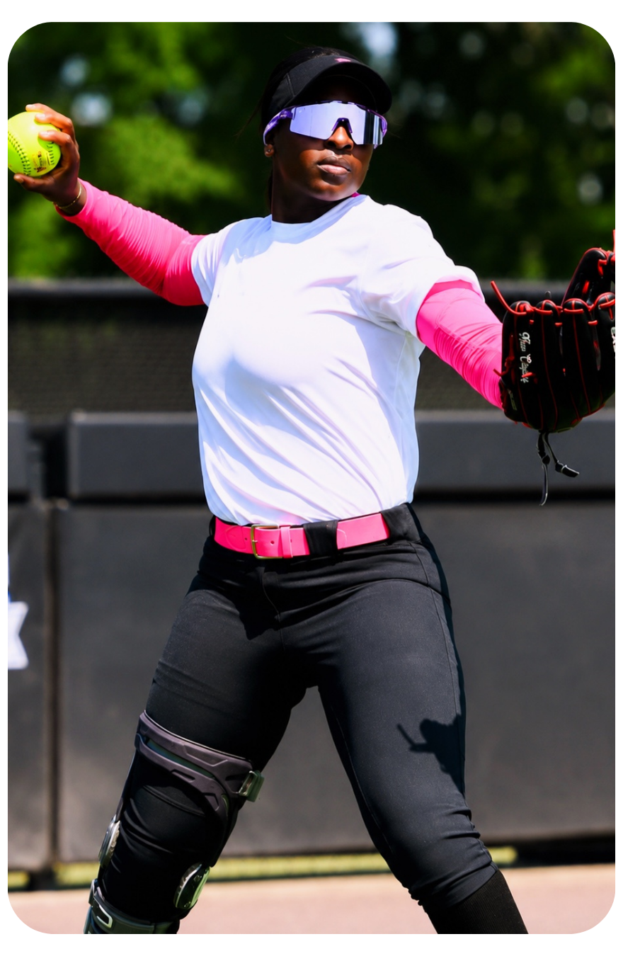 Athlete wearing Solaro sports sunglasses