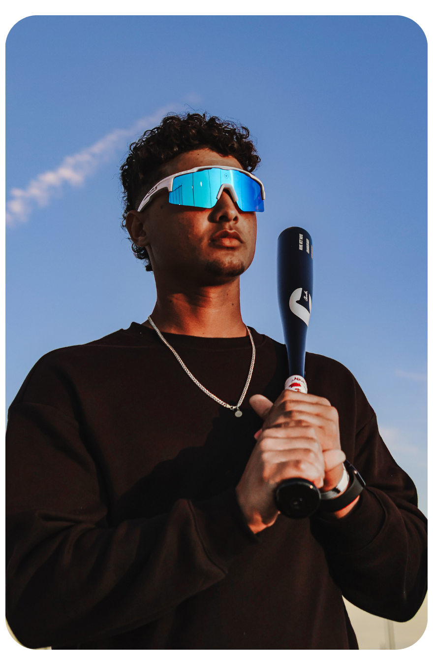 Athlete wearing Solaro sports sunglasses