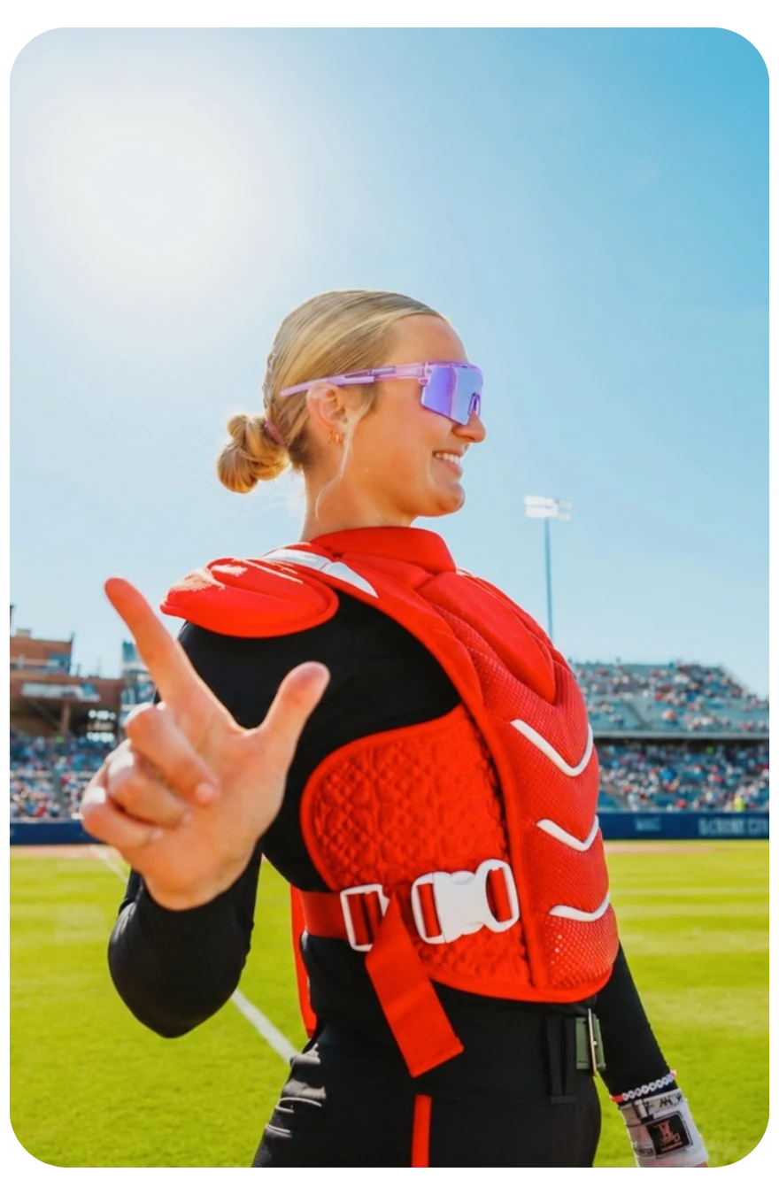 Athlete wearing Solaro sports sunglasses