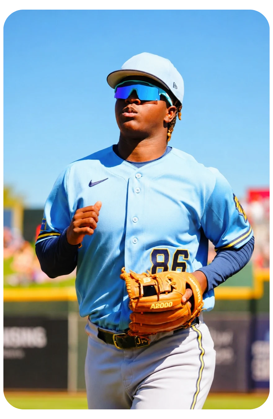 Athlete wearing Solaro sports sunglasses