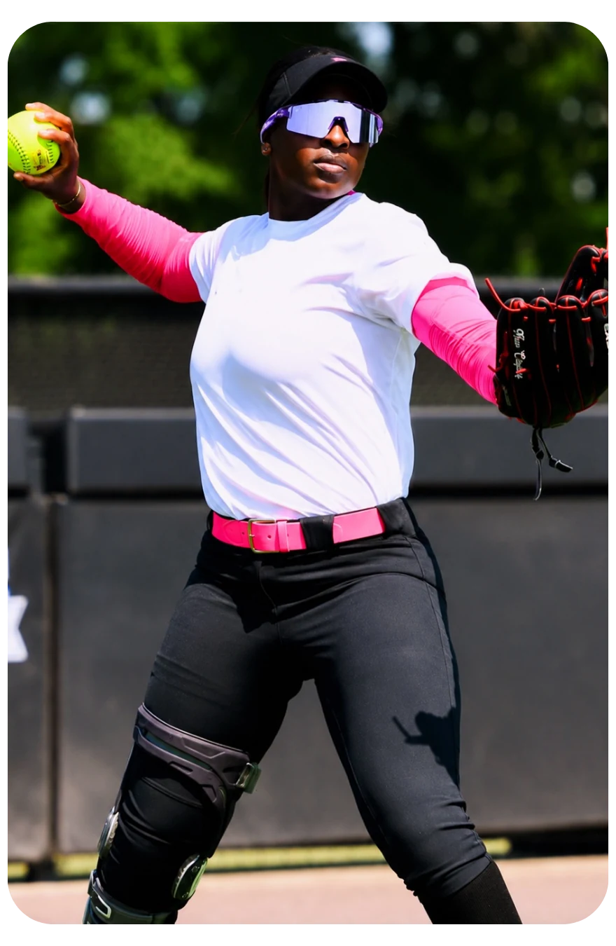 Athlete wearing Solaro sports sunglasses