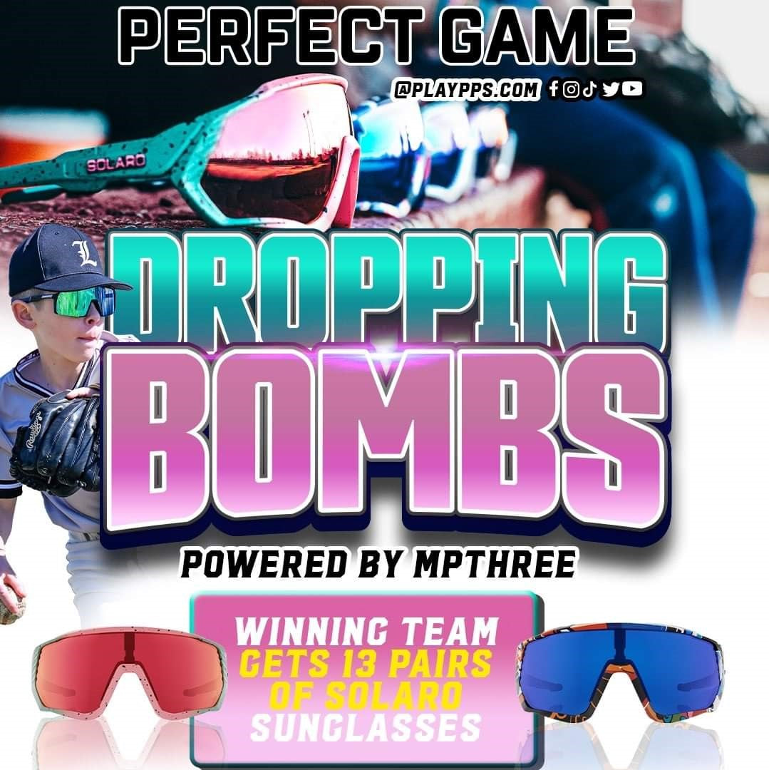 Dropping Bombs Tournament, Powered by Solaro Shades, rewards winners with sunglasses.
