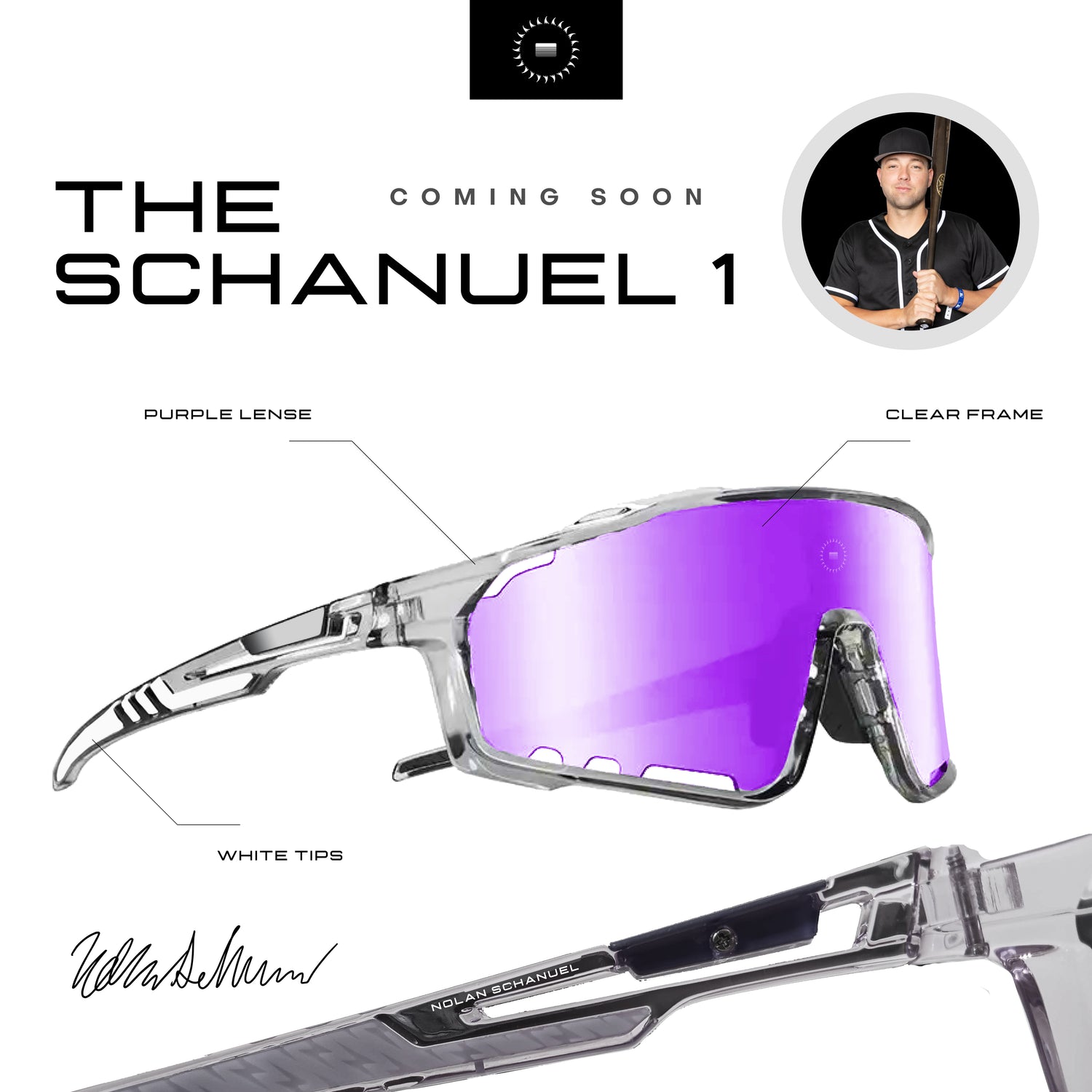 The "Schanuel 1" unveiled as Nolan Schanuel's Signature Sunglasses as Schanuel gets called up to Angels
