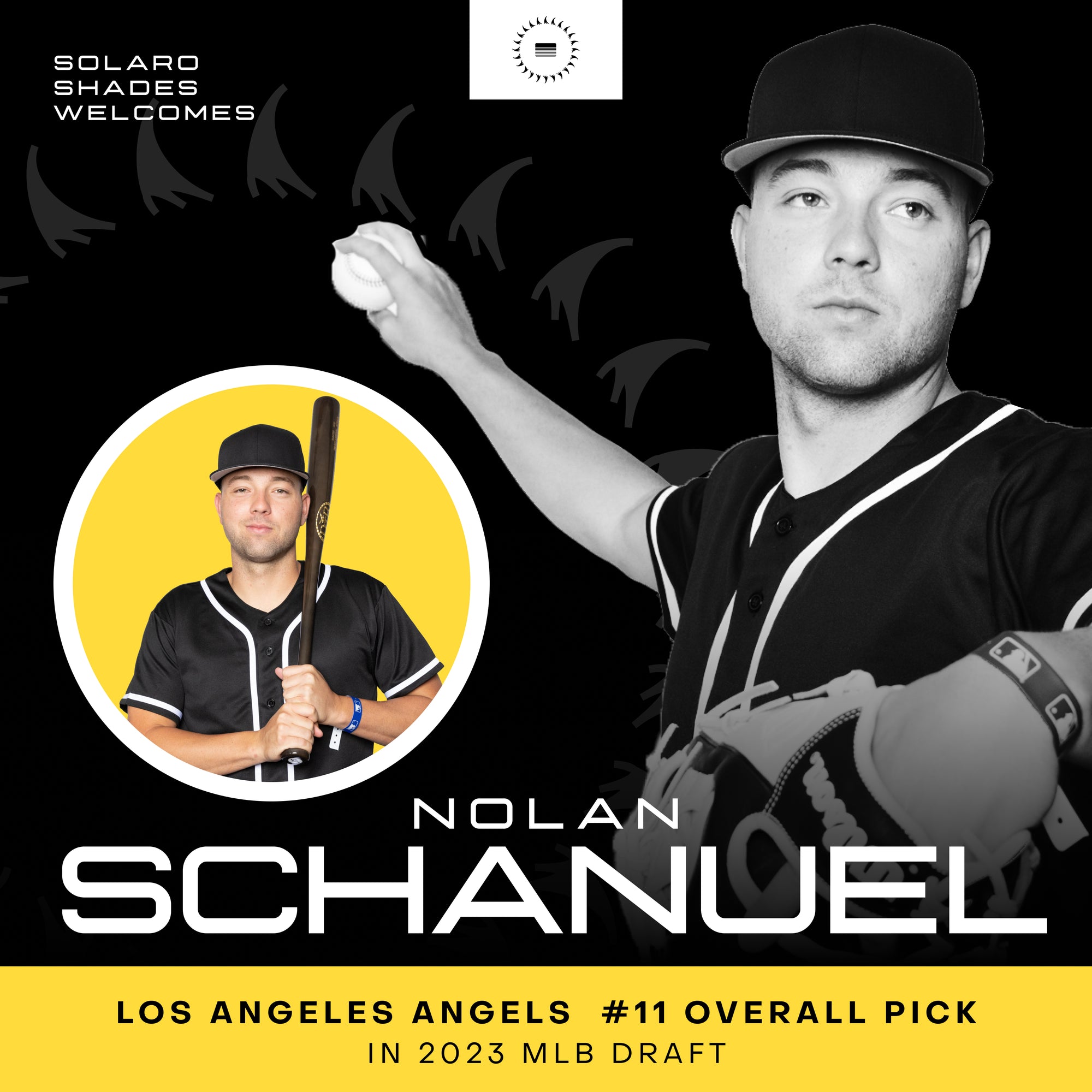 Nolan Schanuel, Angel's #1 pick, signs with Solaro Shades