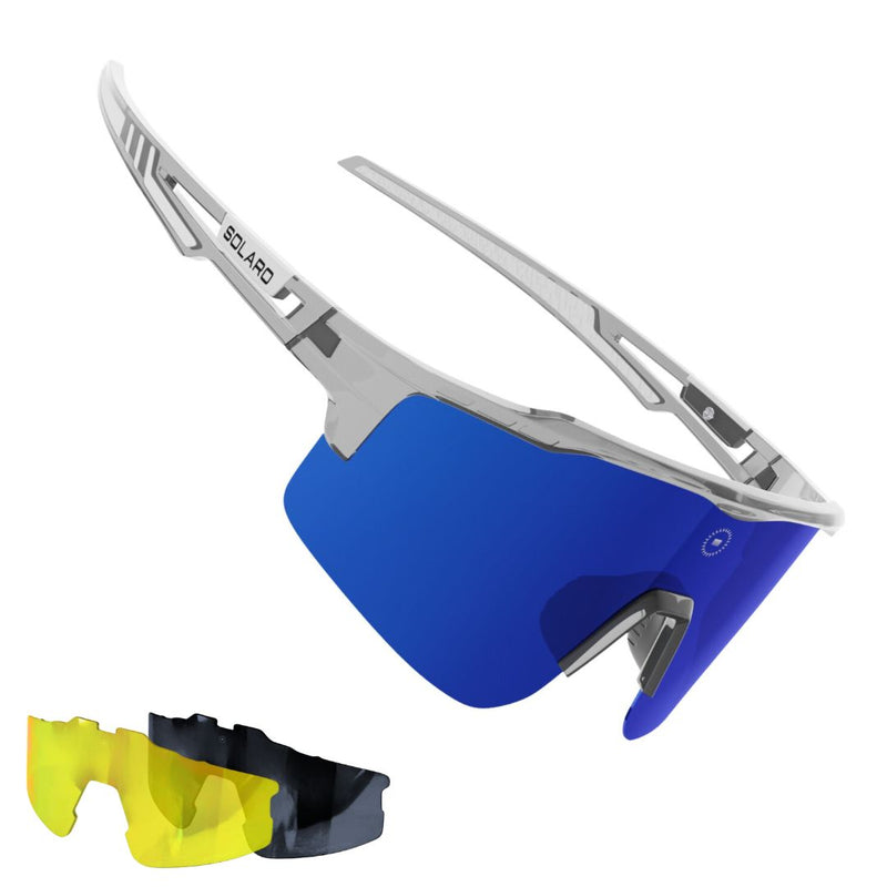 Solaro Shades Cosmos baseball sunglasses in Smoky Mountain – sports eyewear for athletes. 