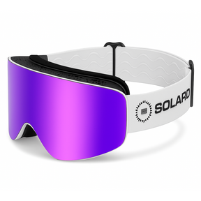 Solaro Shades ski goggles. Top rated Snow goggles with an interchangable lens for skiing at all times of day. Best snow goggles of 2025.