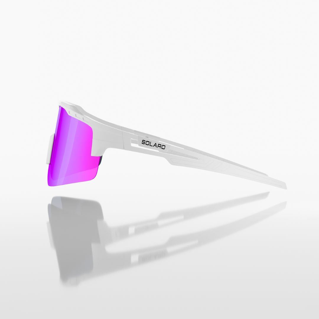 Solaro Shades Pink Flash baseball sunglasses sunglasses, softball sunglasses, pickleball sunglasses and running sunglasses for athletes who want the best sunglasses for their sport. 