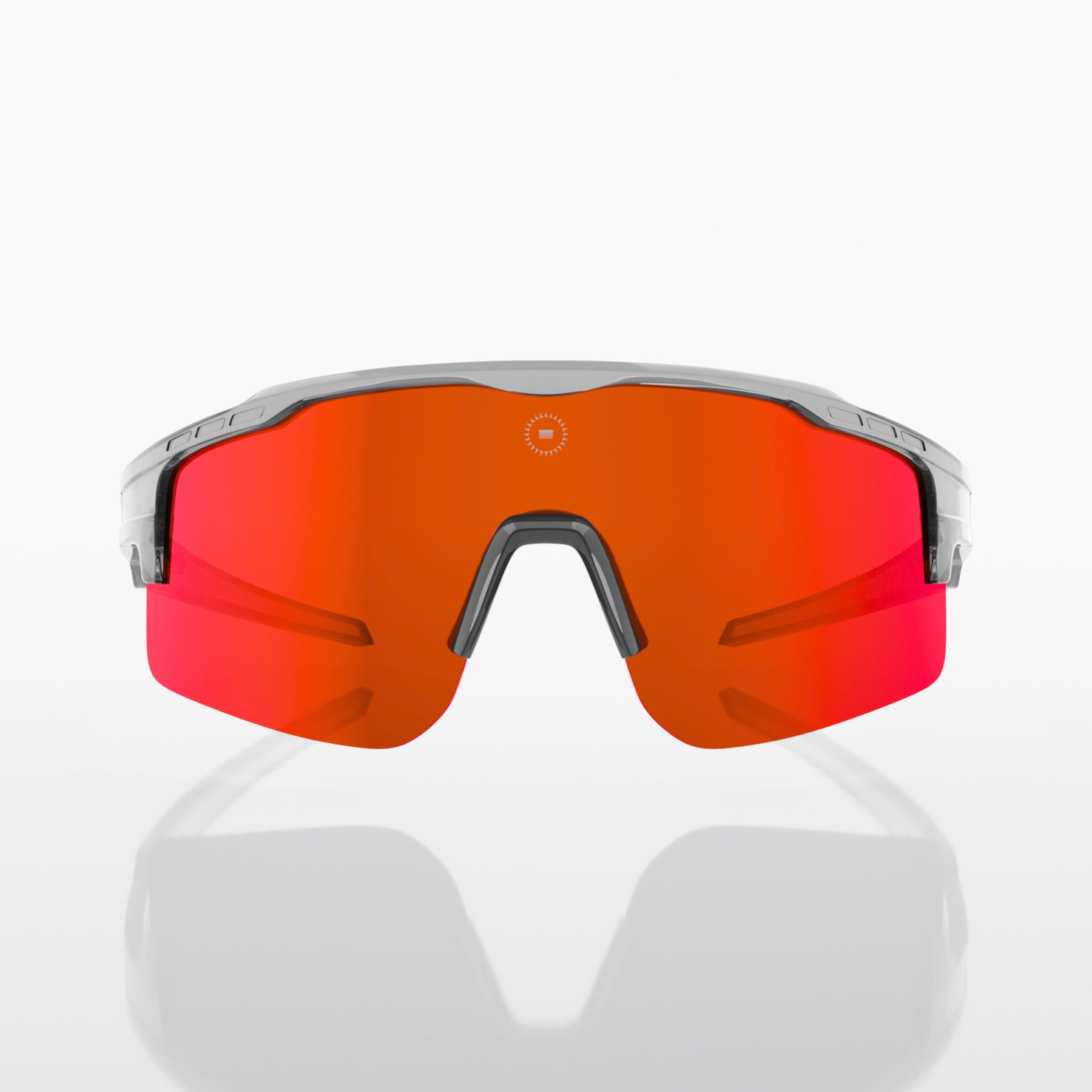 Solaro Shades Cosmos baseball sunglasses in Blaze – sports eyewear for athletes. 