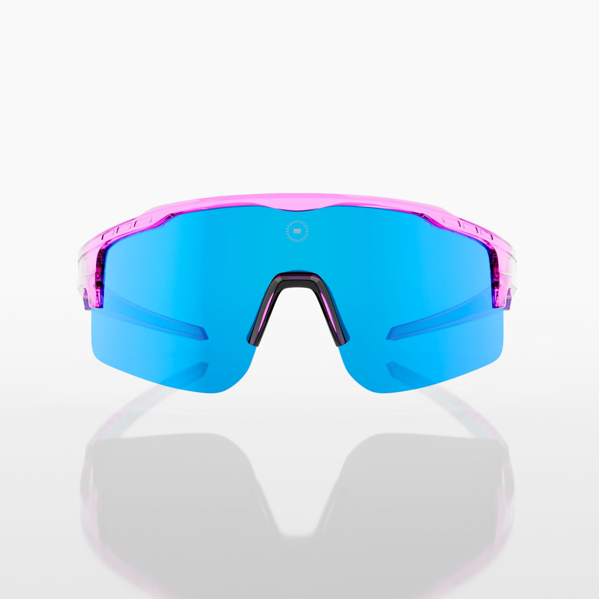 Solaro Shades Cosmos baseball sunglasses in Showstopper pink blue – sports eyewear for athletes. 