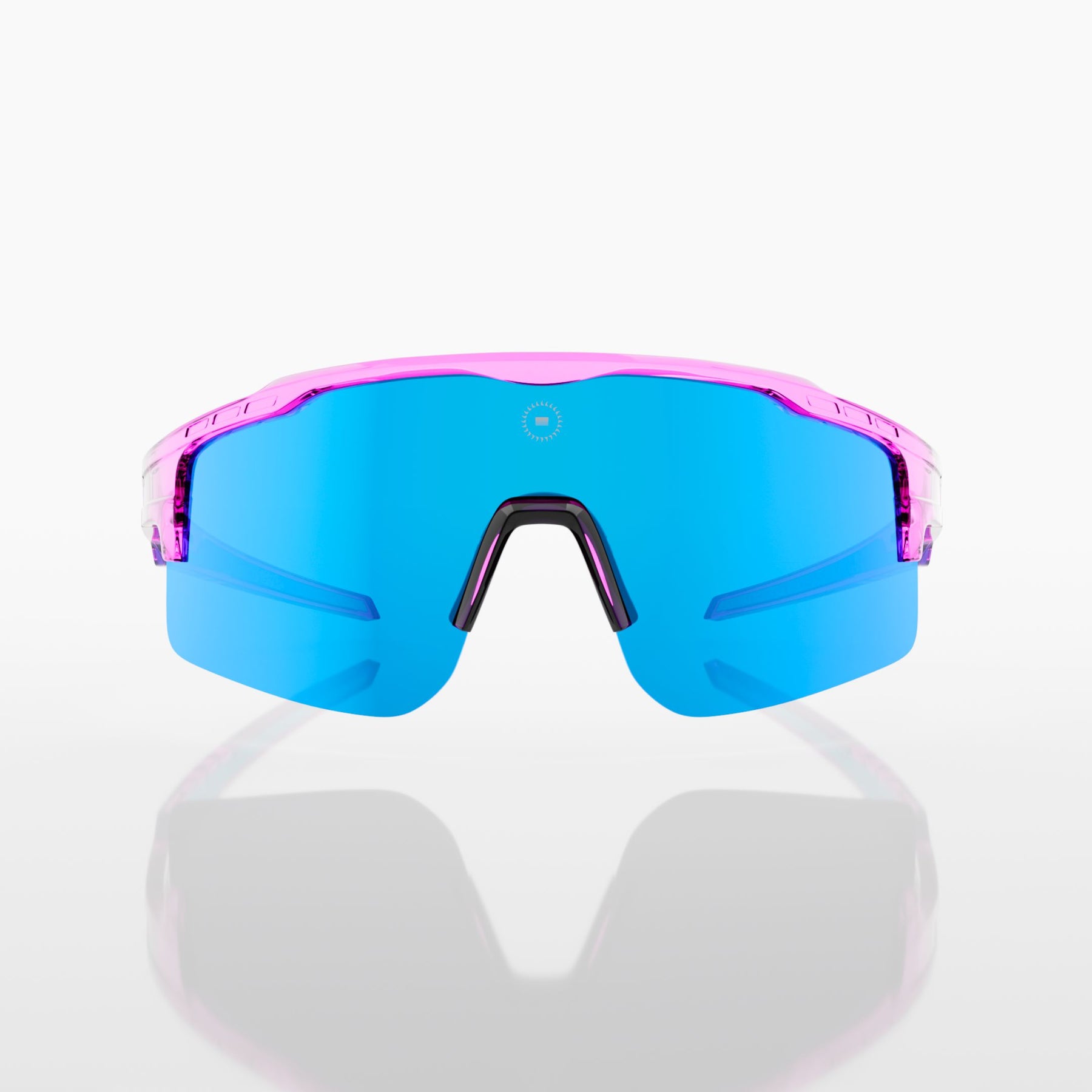 Solaro Shades Cosmos baseball sunglasses in Showstopper pink blue – sports eyewear for athletes. 