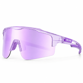 Solaro Shades Purple Crush baseball sunglasses sunglasses, softball sunglasses, pickleball sunglasses and running sunglasses for athletes who want the best sunglasses for their sport. Worn by LSU baseball and more. 