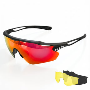 Solaro Shades baseball sunglasses. Pink and blue sports sunglasses for softball, running, and more. 