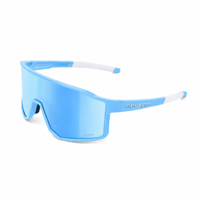 Solaro Shades Carolina Jr youth sports sunglasses with a carolina blue body and lens.