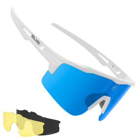 Solaro Shades Cosmos baseball sunglasses in Glacial Frost – sports eyewear for athletes. 