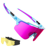 Pink and blue Cotton Candy Solaro Shades baseball and softball sunglasses. 