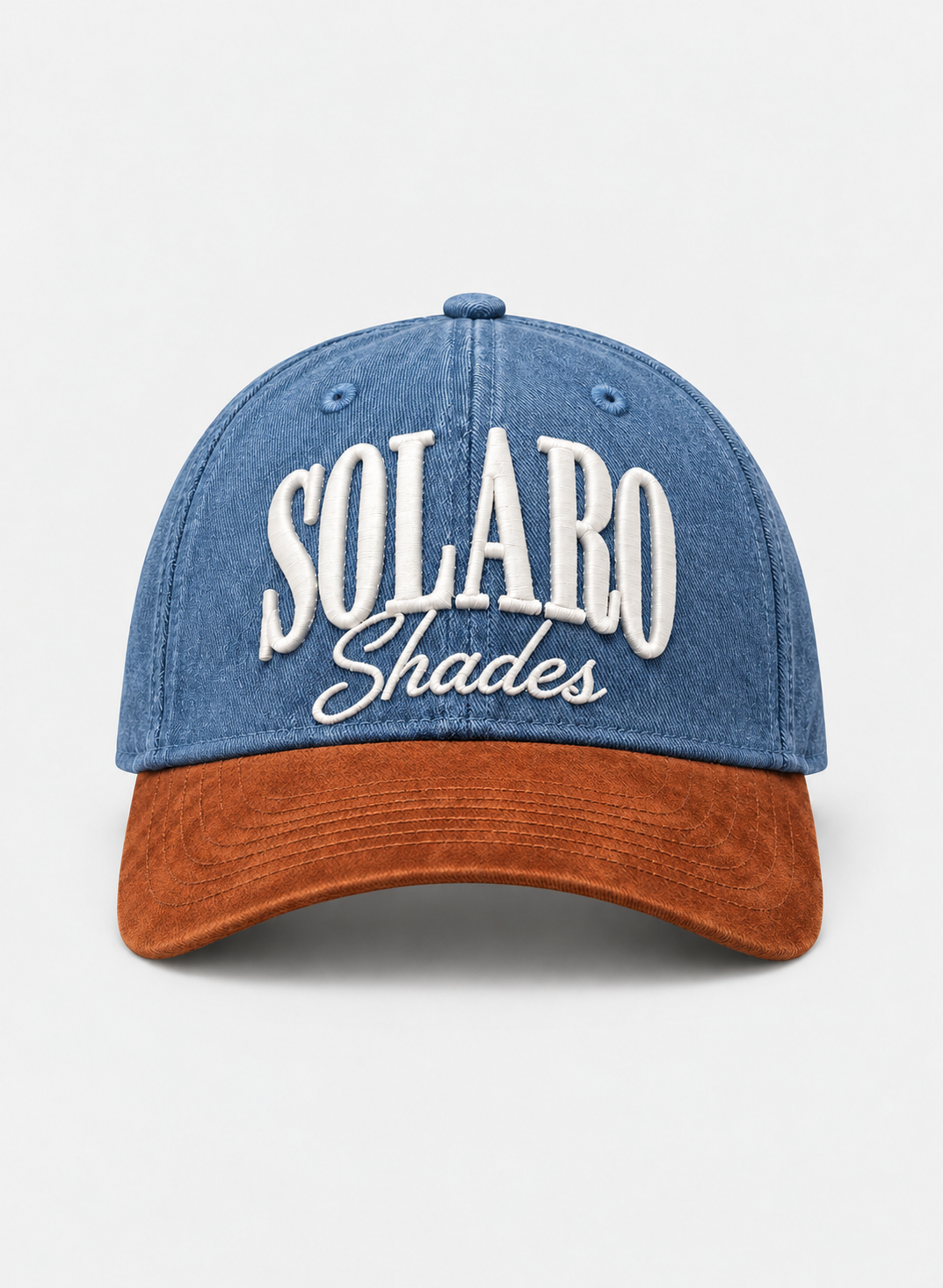 The Clubhouse Embroidered Baseball Cap in Denim