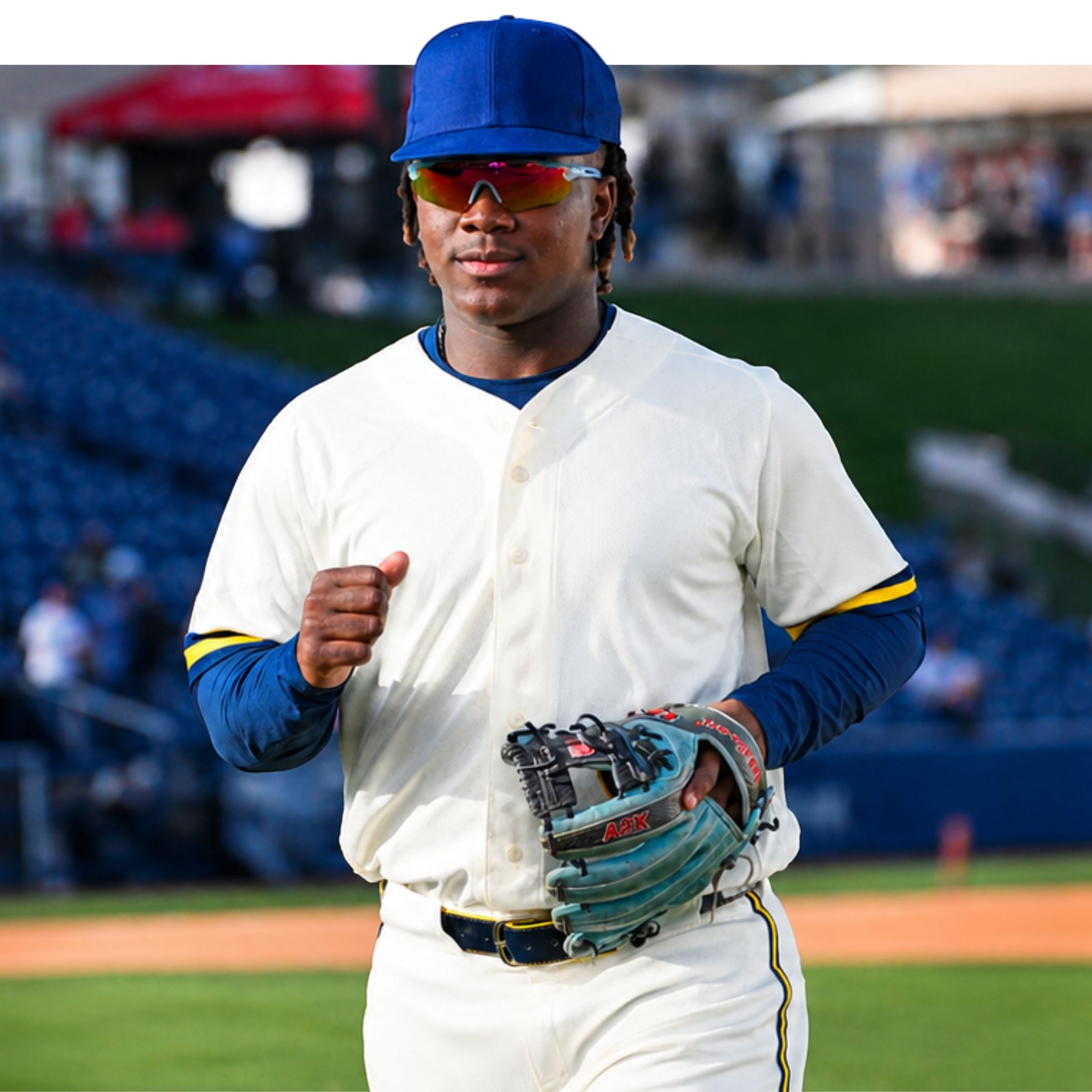 Jesus Made of the Milwaukee Brewers in Solaro Shades Nova Baseball sunglasses