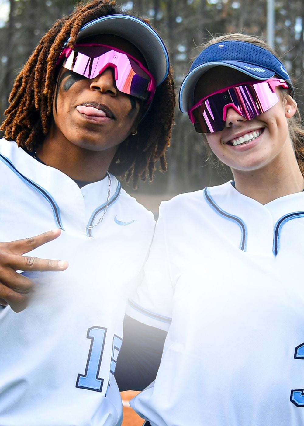 Solaro Shades baseball sunglasses and softball sunglasses worn by North Carolina softball athletes. 