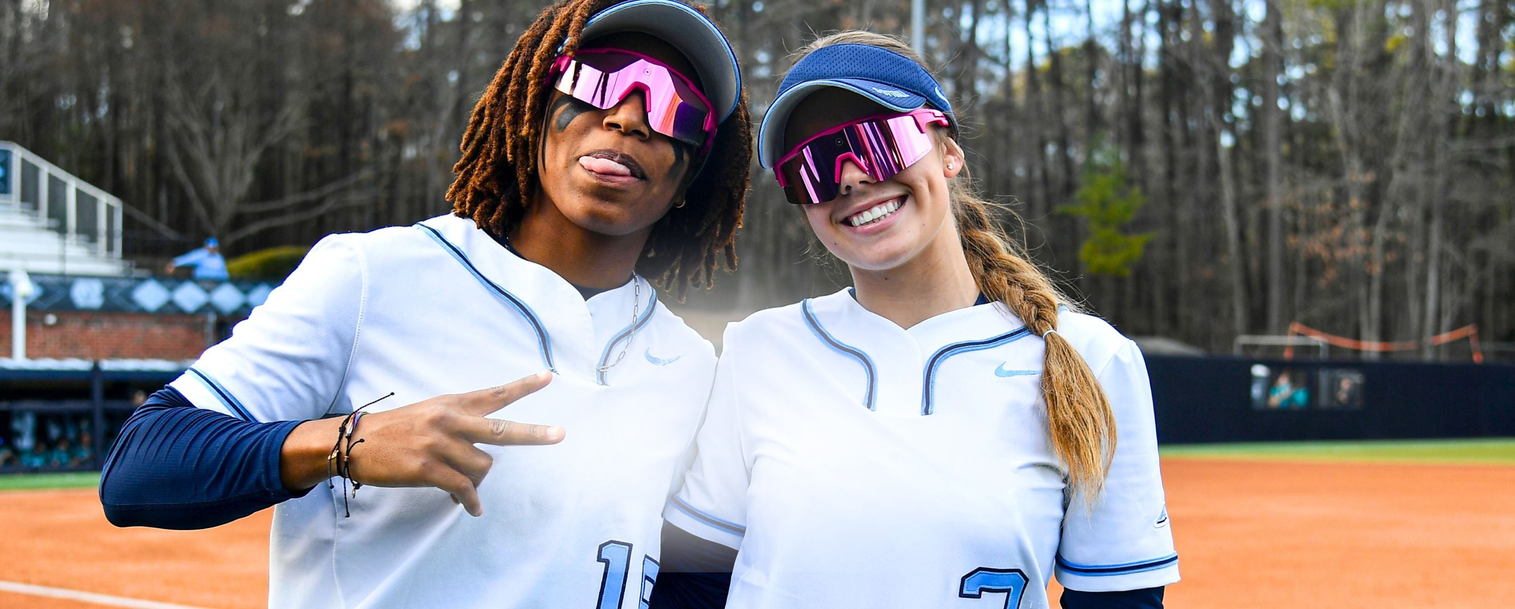 Softball players wearing Solaro Shades softball sunglasses