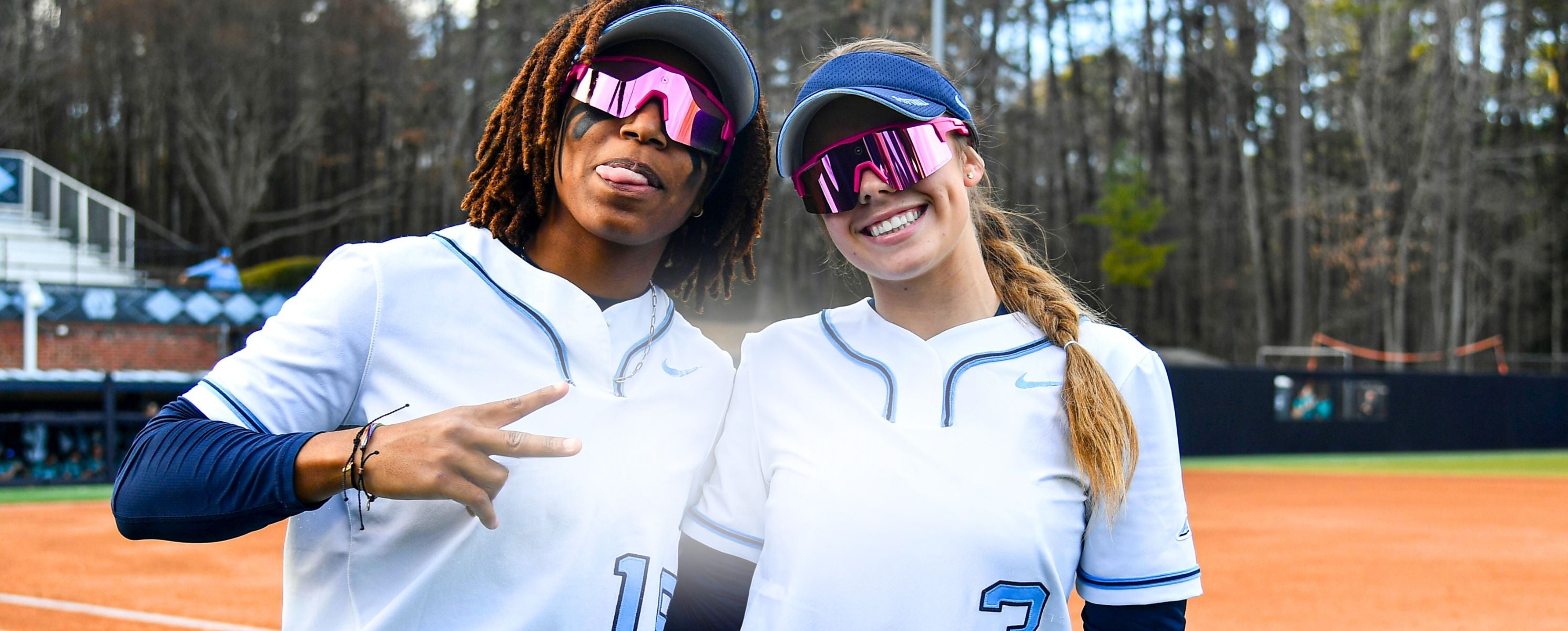 Solaro Shades baseball sunglasses and softball sunglasses worn by North Carolina softball athletes. 