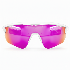 Solaro Shades baseball sunglasses. Pink and blue sports sunglasses for softball, running, and more. 