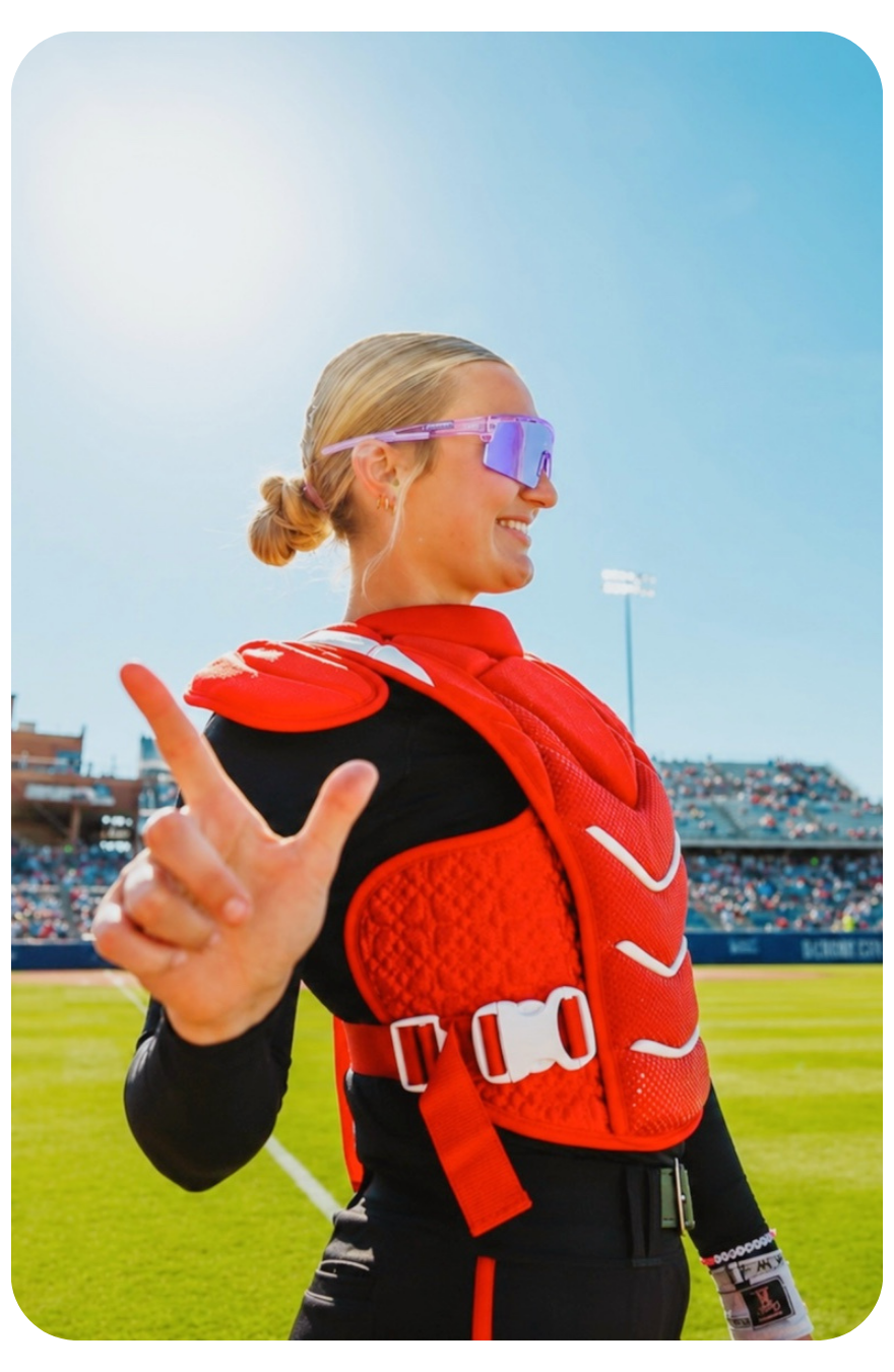 Athlete wearing Solaro sports sunglasses