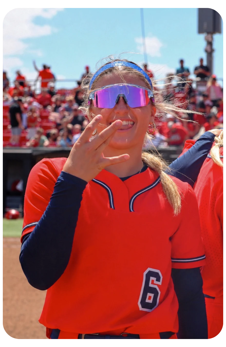 Athlete wearing Solaro sports sunglasses
